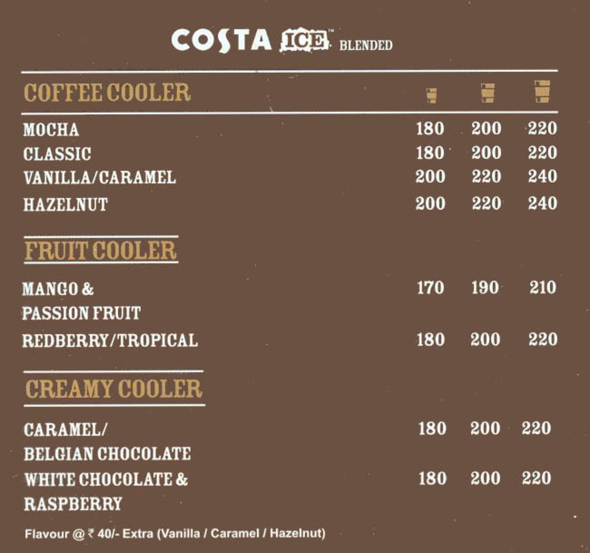 Costa Coffee Menu A Comprehensive Guide To Beverages Food And More