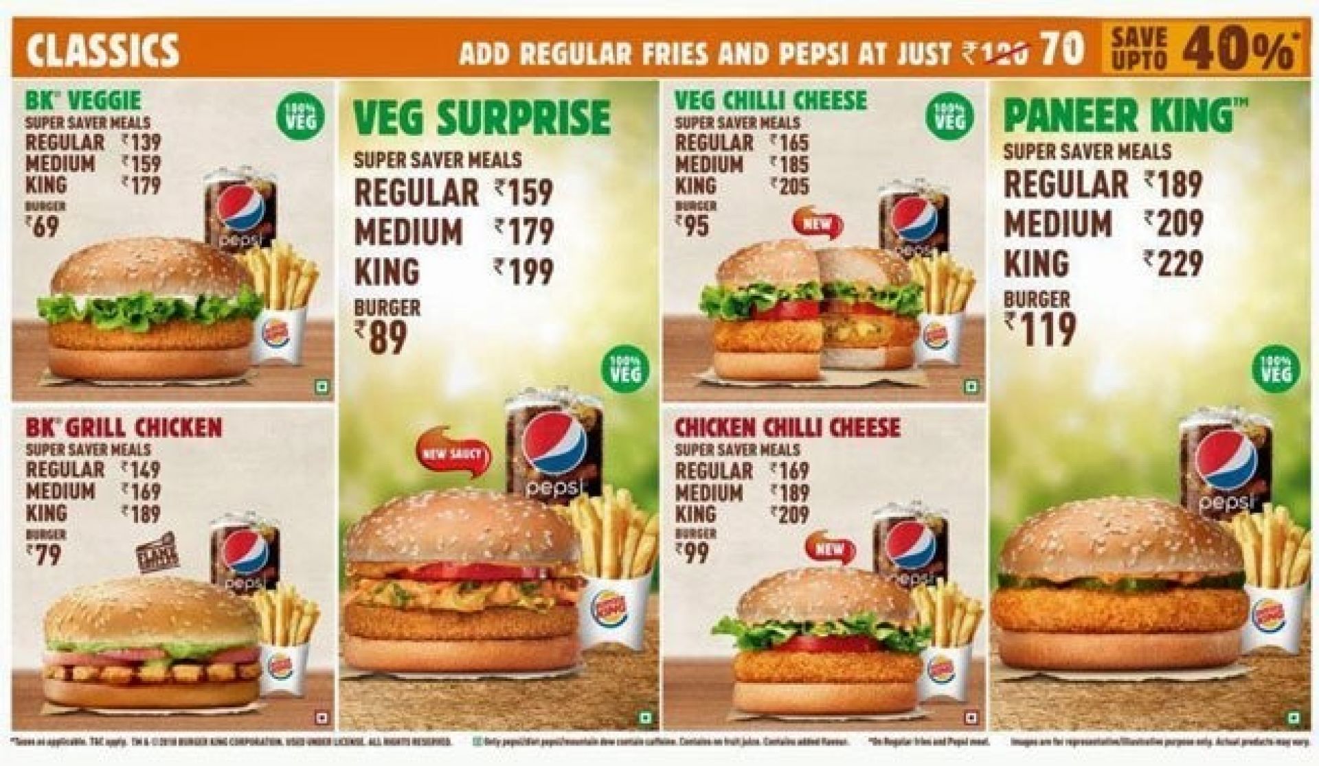 Burger King, Sector 35, Chandigarh, Chandigarh Restaurant, Menu and