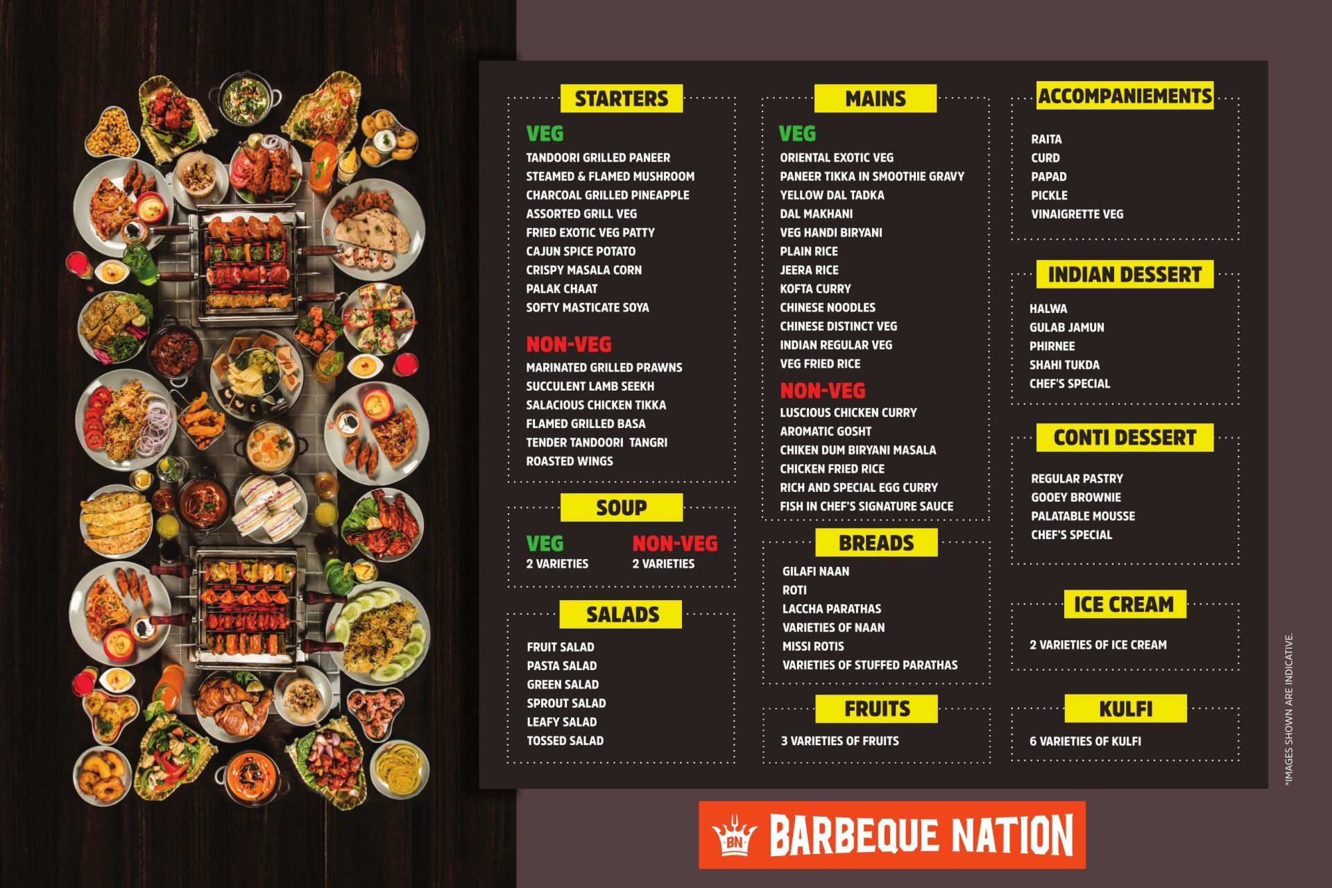 Menu of Barbeque Nation, Vivek Vihar, East Delhi, Delhi NCR | EazyDiner