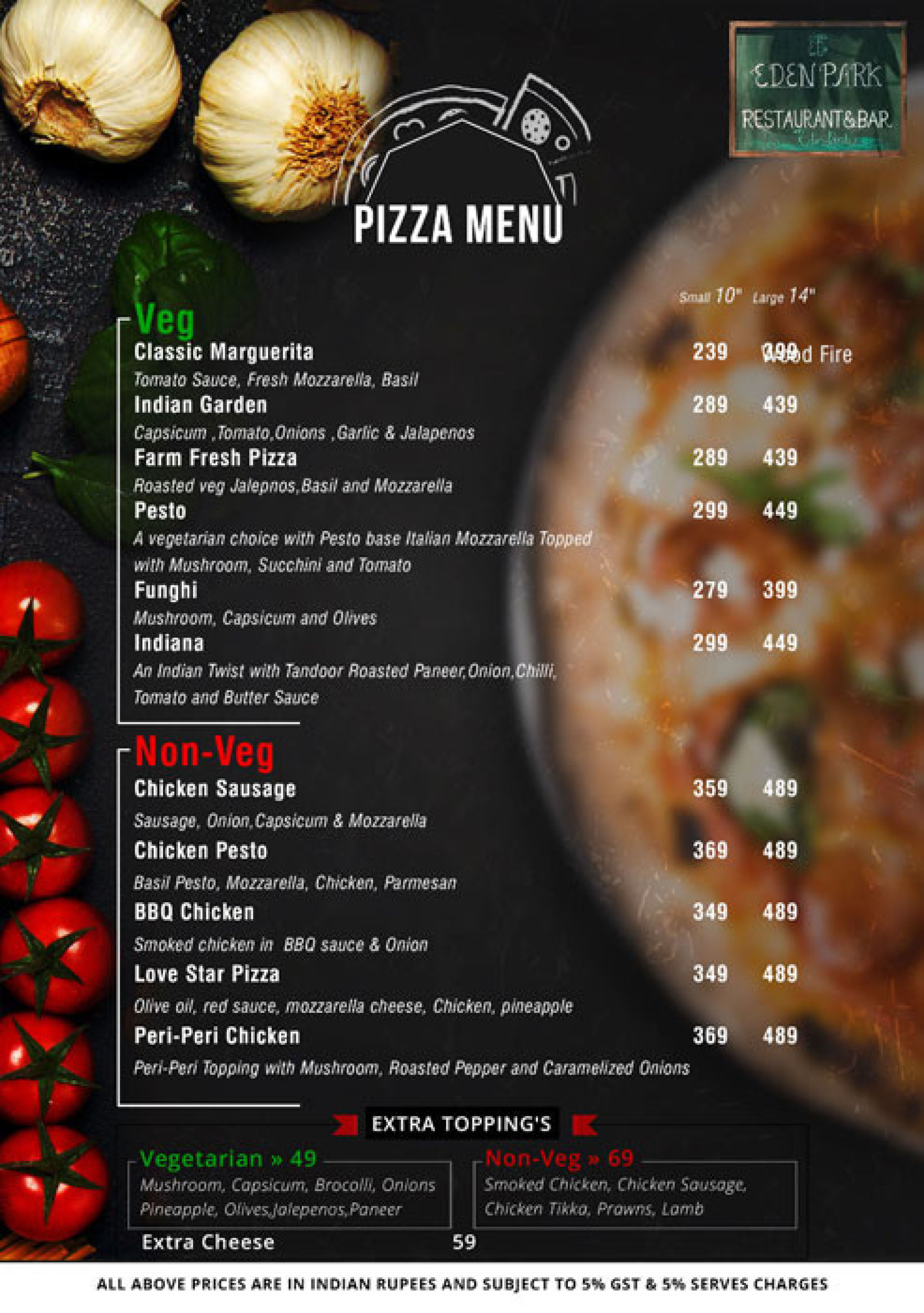 Menu of Eden Park | Eden Park Menu, Cunningham Road, Central Bengaluru ...