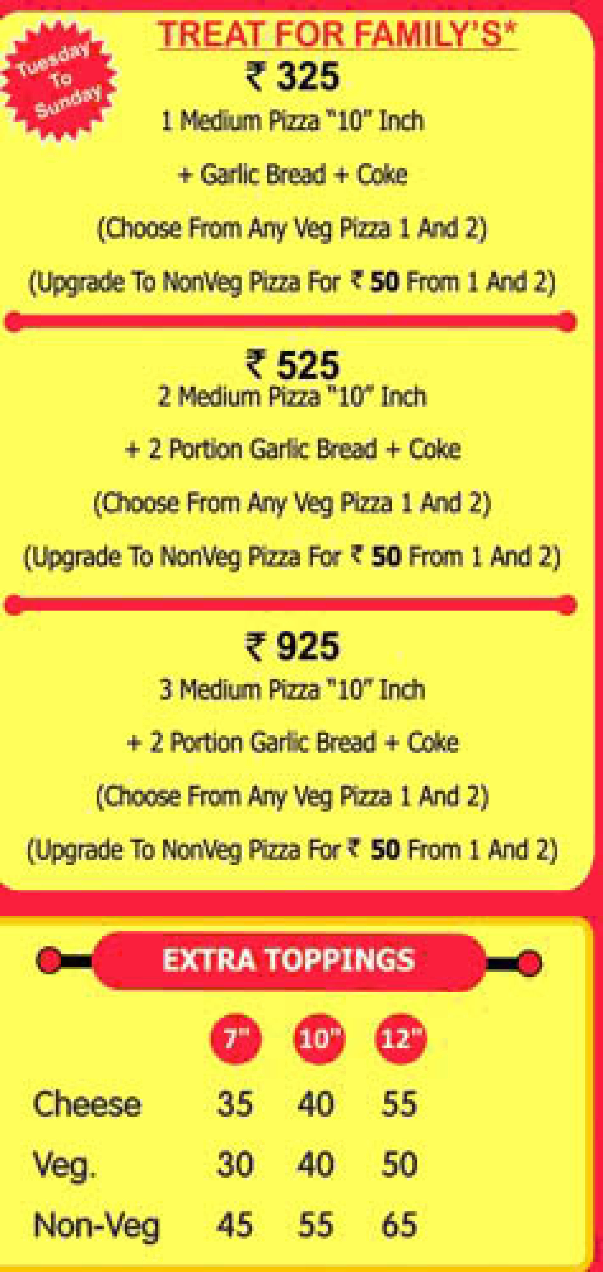 Donatos Printable Menu