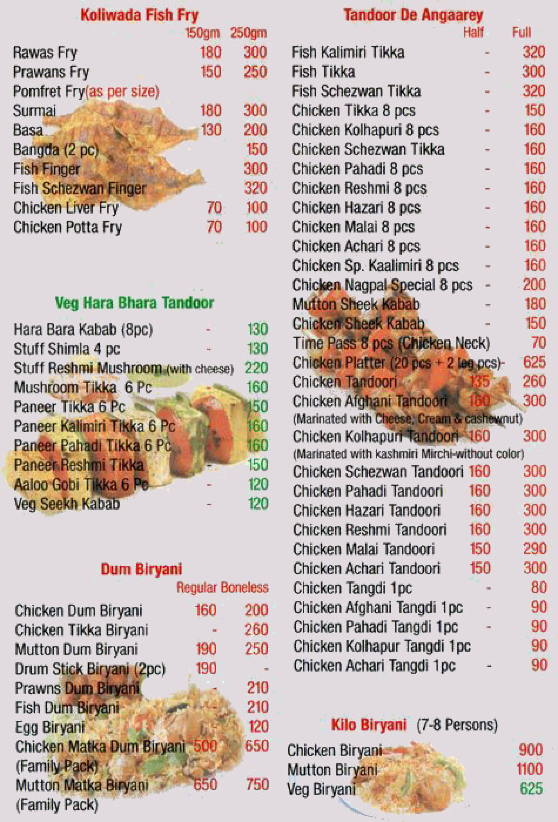 Menu of Nagpal Fish Fry, Chakala, Andheri East, Western Suburbs, Mumbai ...