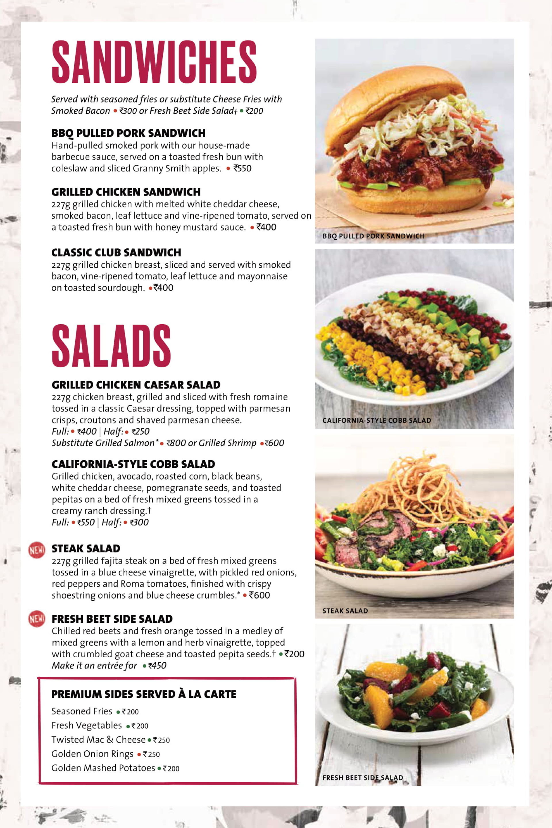 Menu of Hard Rock Cafe, Banjara Hills, Hyderabad, Hyderabad | EazyDiner