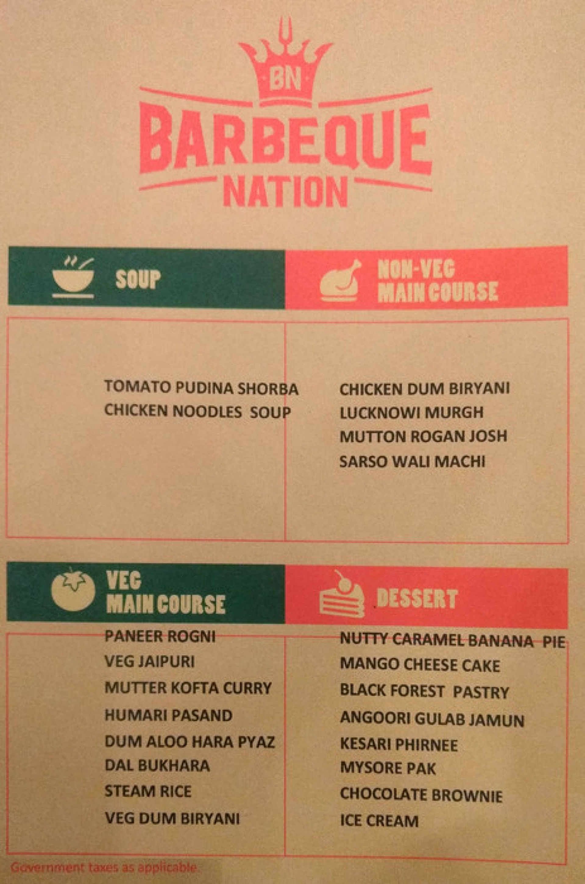 Barbeque Nation, Gachibowli, Hyderabad, Hyderabad Restaurant, Menu and